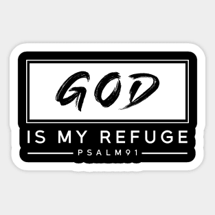 GOD IS MY REFUGE Sticker